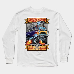 Speed Shop - Hot Rods and Muscle Cars Long Sleeve T-Shirt